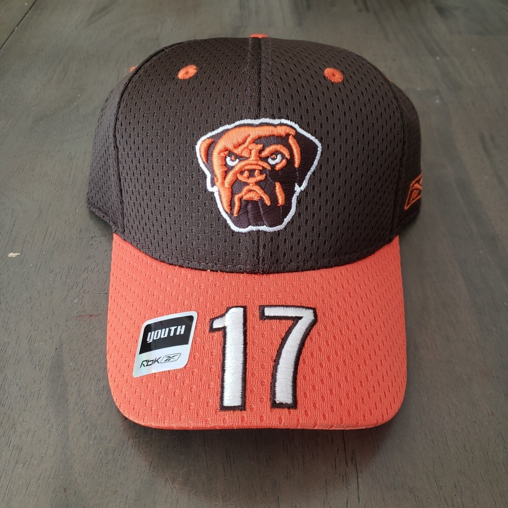 NEW Cleveland Browns Hat Cap‎ Youth Strap Back Brown Orange NFL Football Boys